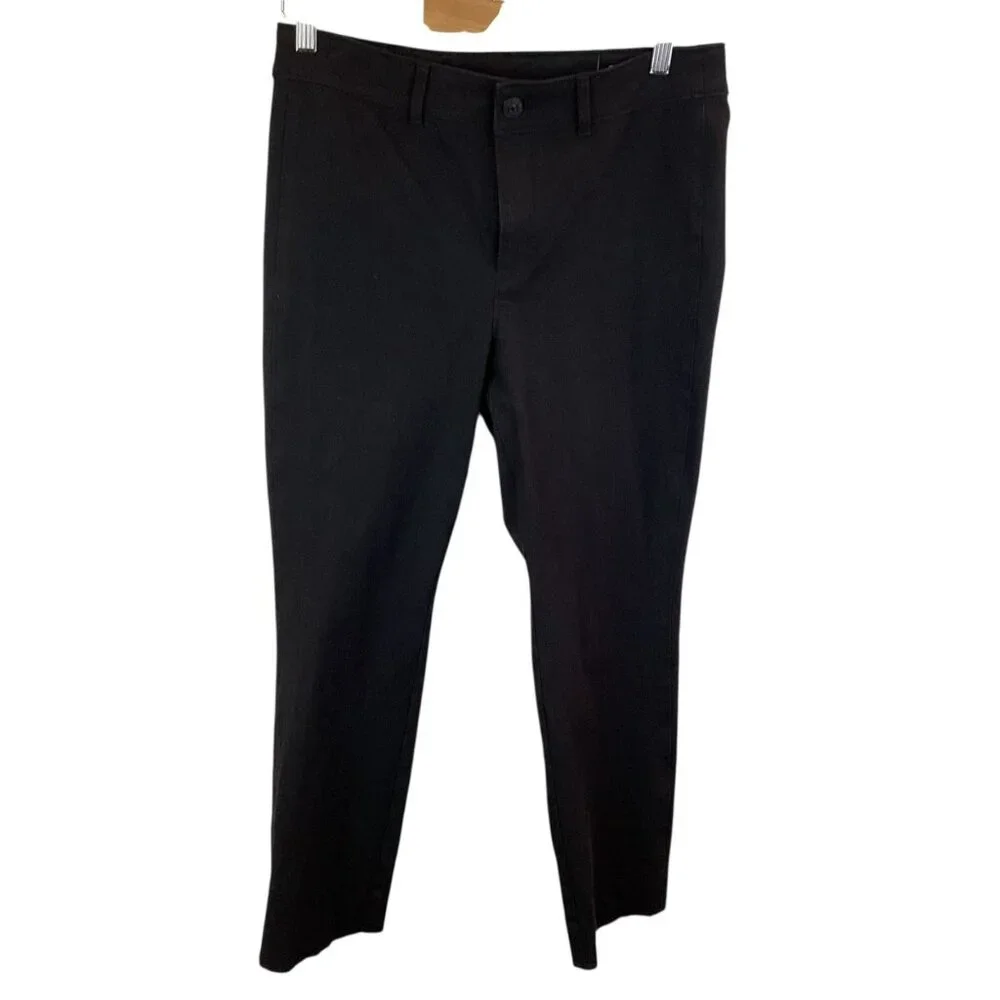 AYR All Year Round Womens 29 Stretch Pants Cotton Blend Black - Picture 6 of 8